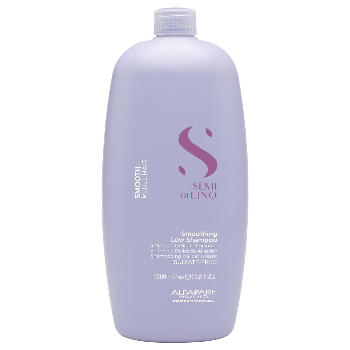 ALFAPARF MILANO front packaging showing smoothing shampoo and volume