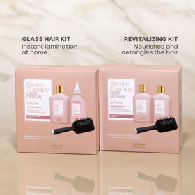 ALFAPARF MILANO set on bathroom shelf suggesting everyday maintenance and shine