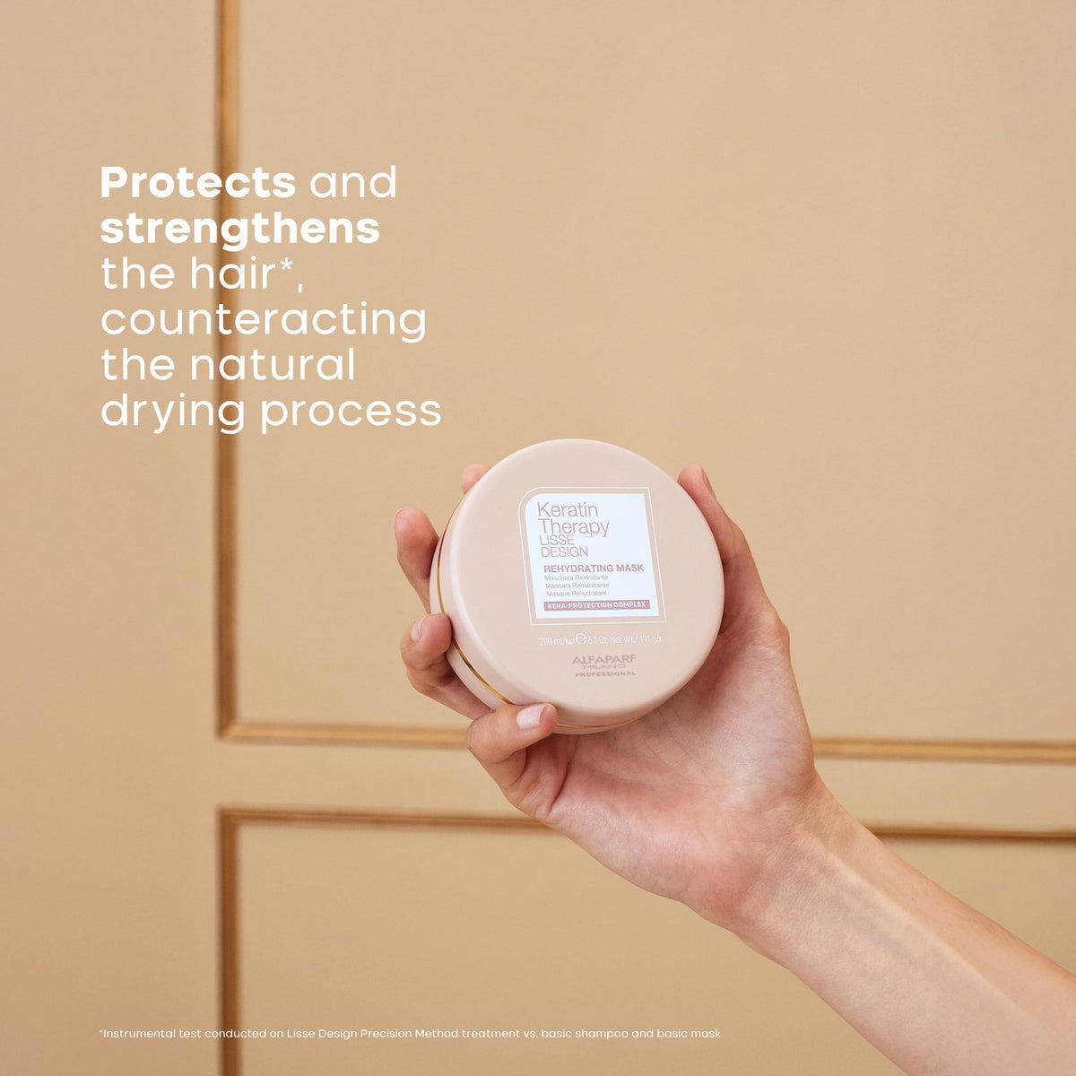 ALFAPARF MILANO creamy mask texture close-up showing deep hydration