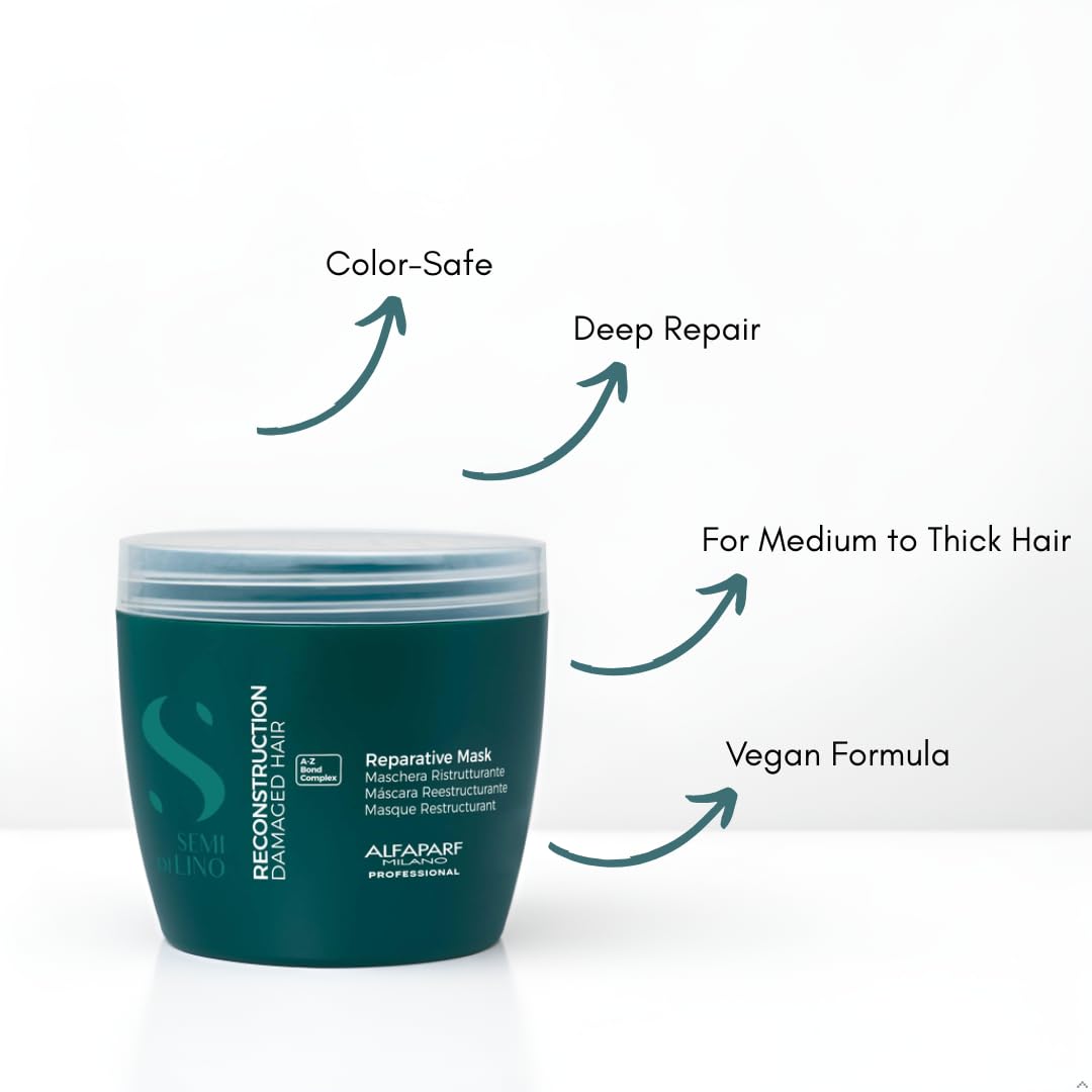 Alfaparf Milano cream texture close-up highlighting rich mask for deep conditioning