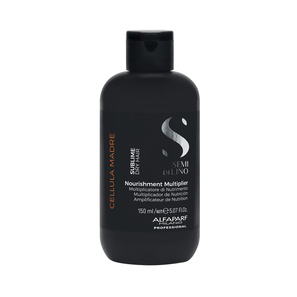 ALFAPARF MILANO bottle front view showing professional nourishing multiplier
