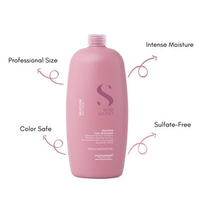 ALFAPARF MILANO creamy shampoo texture dispensed to show moisturizing feel