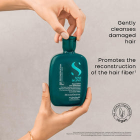Alfaparf Milano shampoo and mask together for size and scale comparison