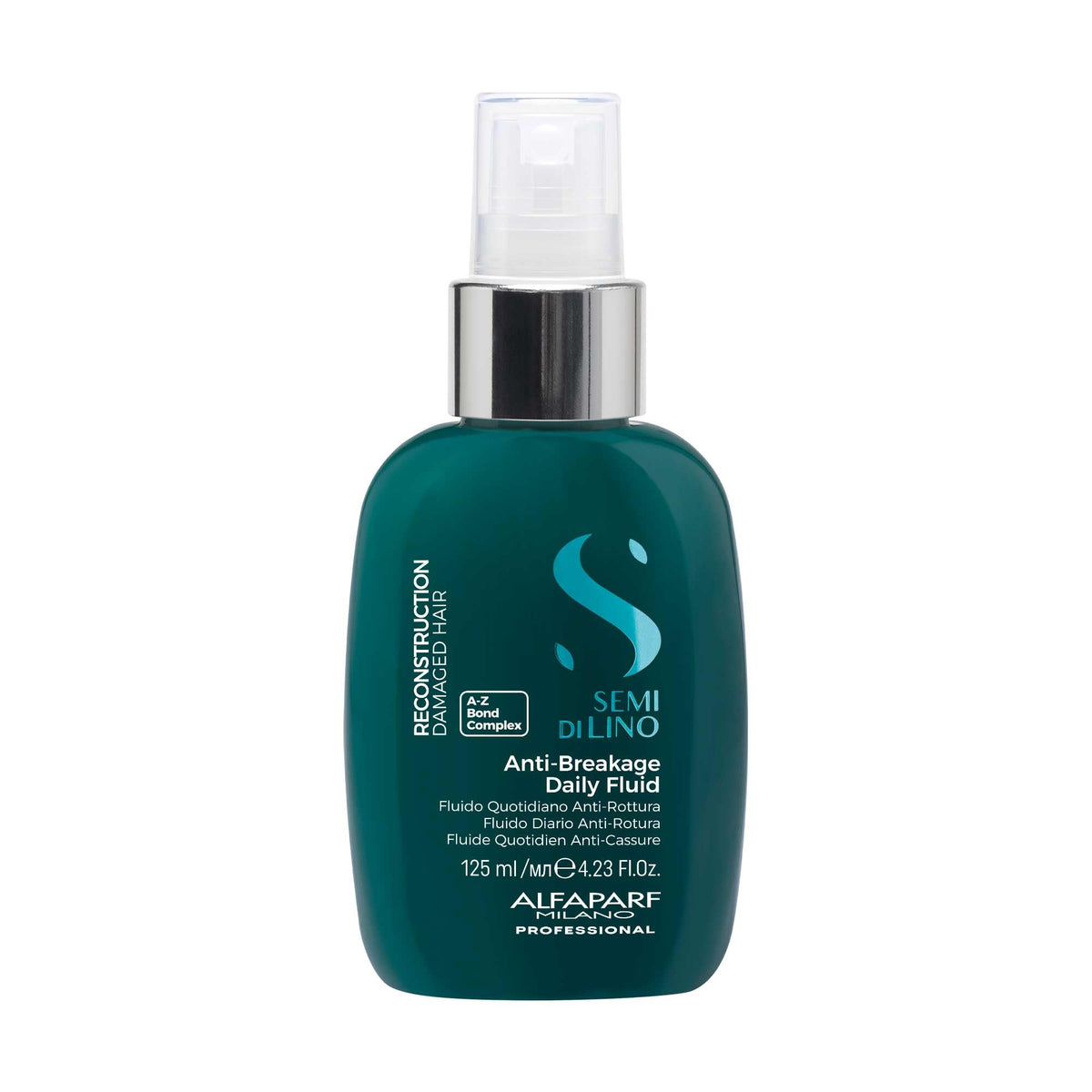 ALFAPARF MILANO bottle front view showing product and clear labeling benefit