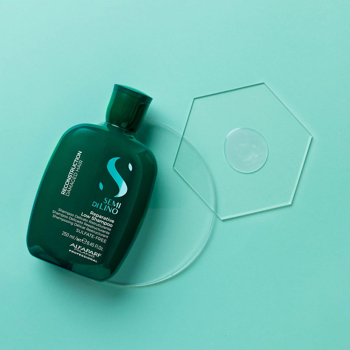 Alfaparf Milano set styled in bathroom to inspire at-home salon care