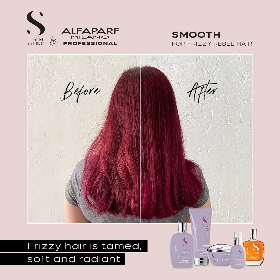 ALFAPARF MILANO on bathroom shelf in lifestyle scene, suggests everyday salon results