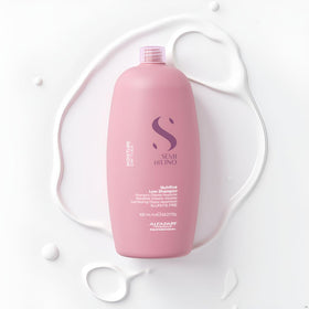 ALFAPARF MILANO shampoo lathering in shower demonstrates gentle cleansing action