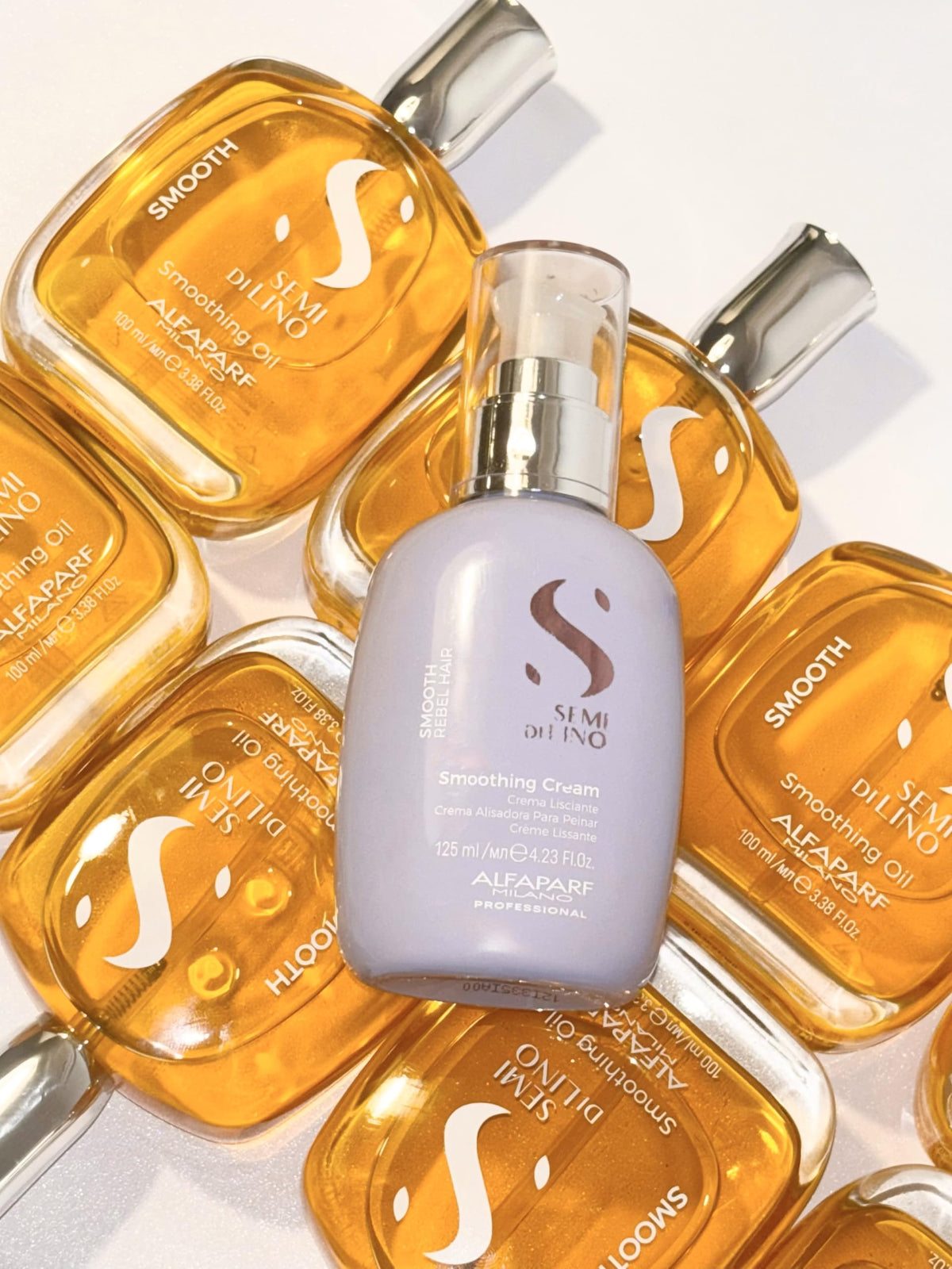 Alfaparf Milano product held in hand showing true size and travel-friendly benefit