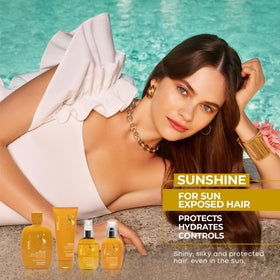 ALFAPARF MILANO product on shelf in beach lifestyle setting