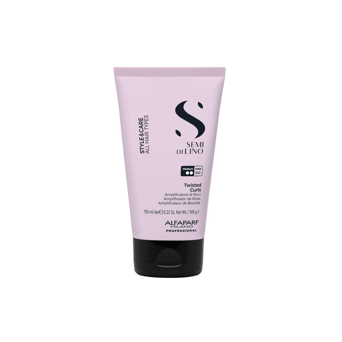 ALFAPARF MILANO front packaging showing curl cream and branding benefits