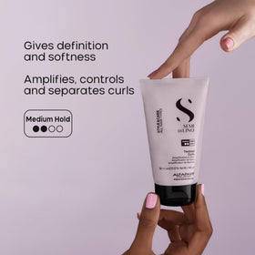 ALFAPARF MILANO pump dispensing curl cream texture for easy styling