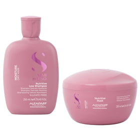 ALFAPARF MILANO front packaging shows professional hydrating duo and benefits