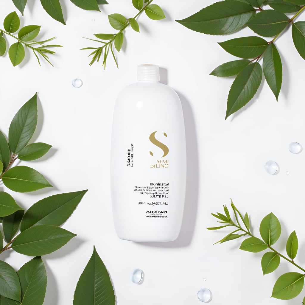 ALFAPARF MILANO shampoo poured into hand showing ease of use benefit