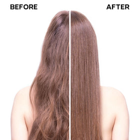 ALFAPARF MILANO applying mask to damp hair to illustrate detangling and smoother strands