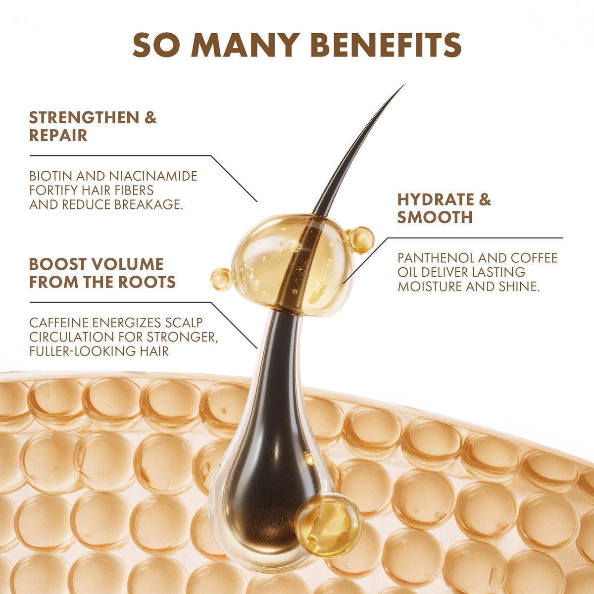ALFHEIM duo being applied to scalp to energize roots and improve fullness