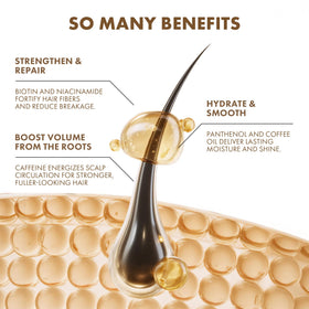 ALFHEIM duo being applied to scalp to energize roots and improve fullness