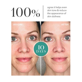 Algenist essence on hand demonstrating quick absorption and prepping benefit