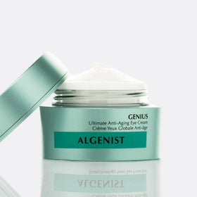 algenist close-up label showing vegan collagen and clean claims