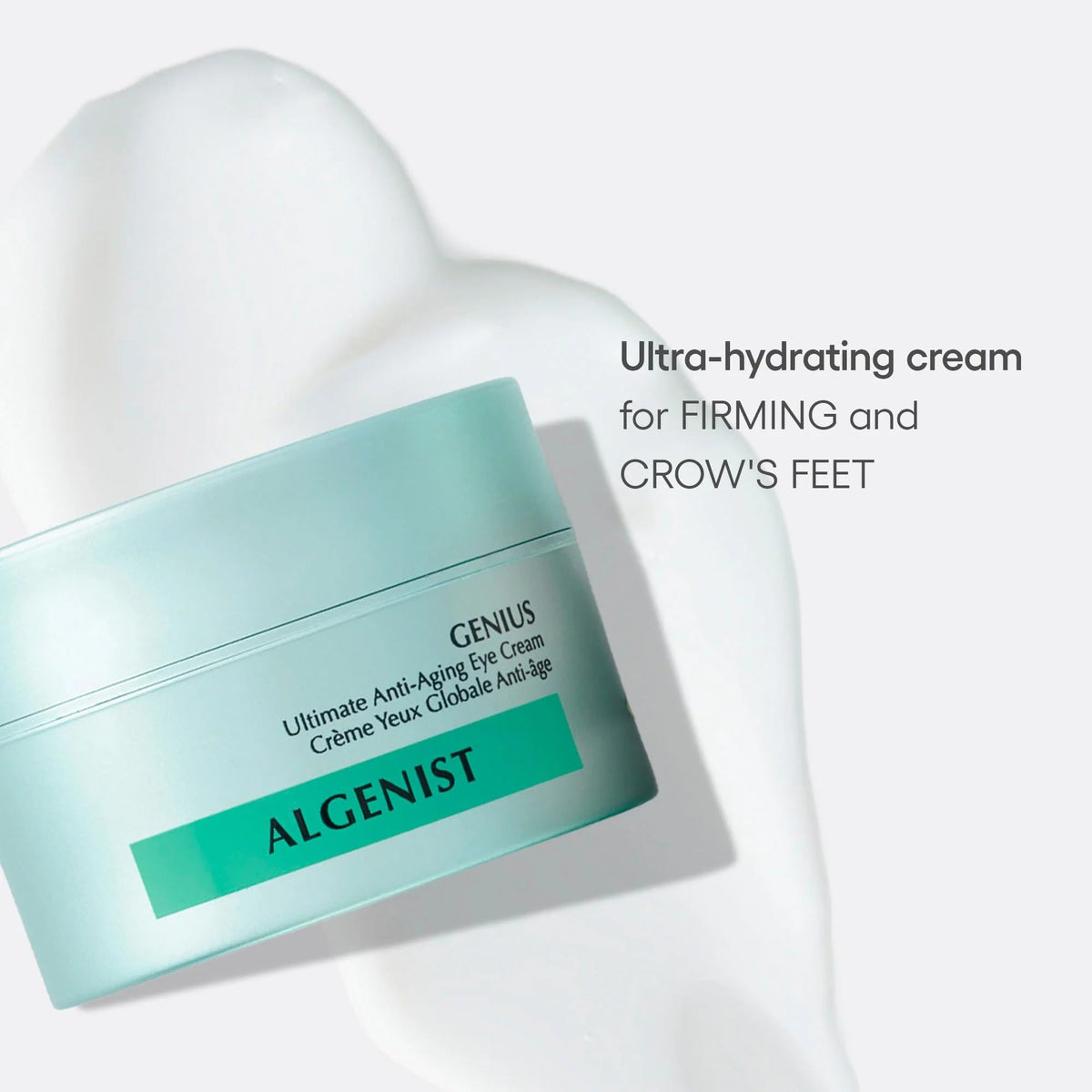 algenist cream texture swirl highlighting smooth hydrating formula