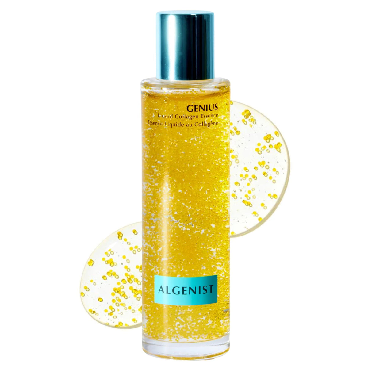 Algenist front bottle showing clean packaging and hydrating benefit