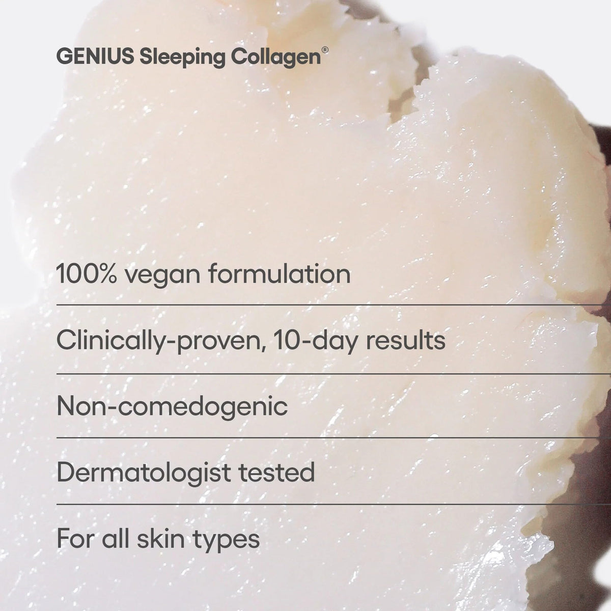 Algenist applying cream on hand demonstrating smooth spreadability and nourishment