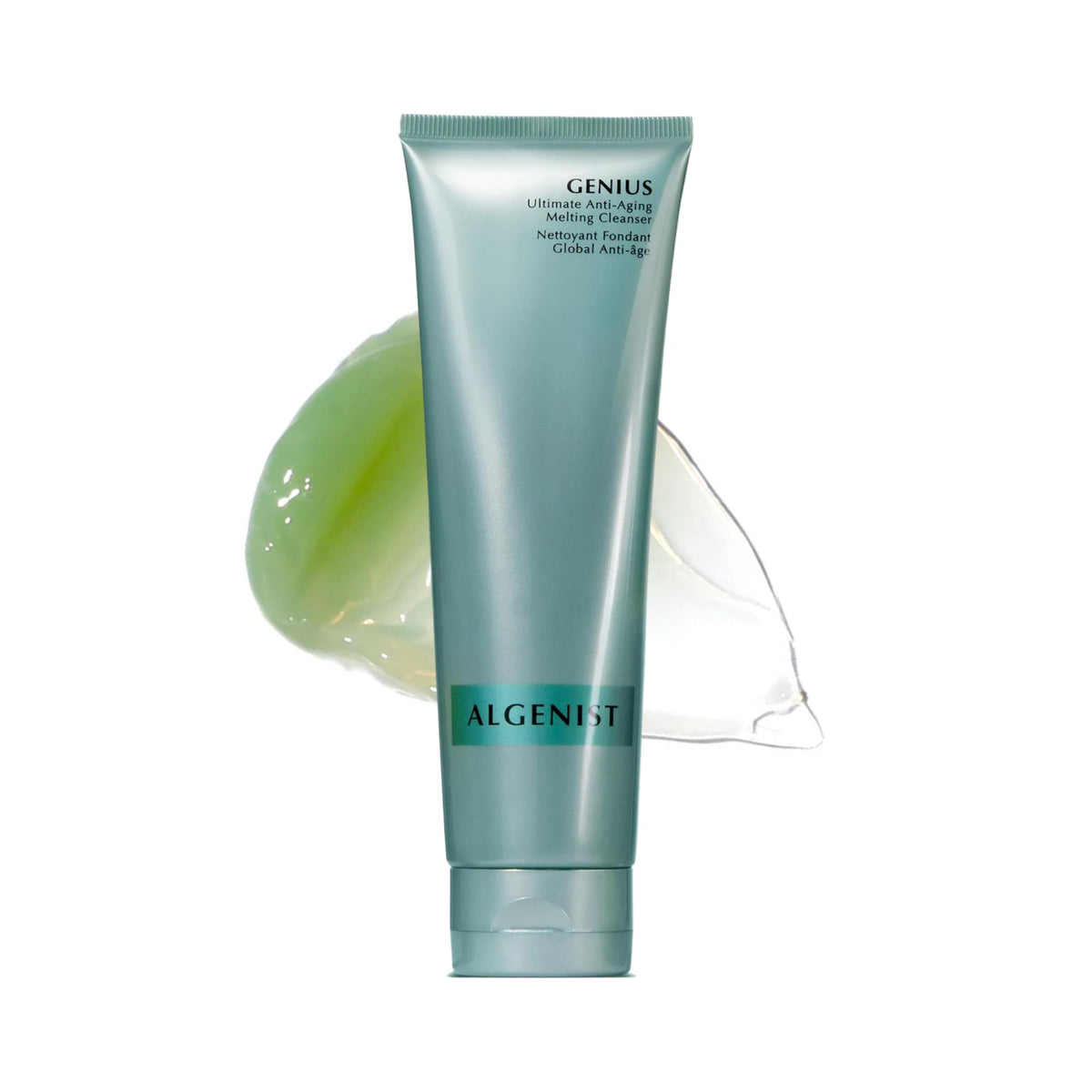 Algenist front packaging showing cleanser and clean skin benefits