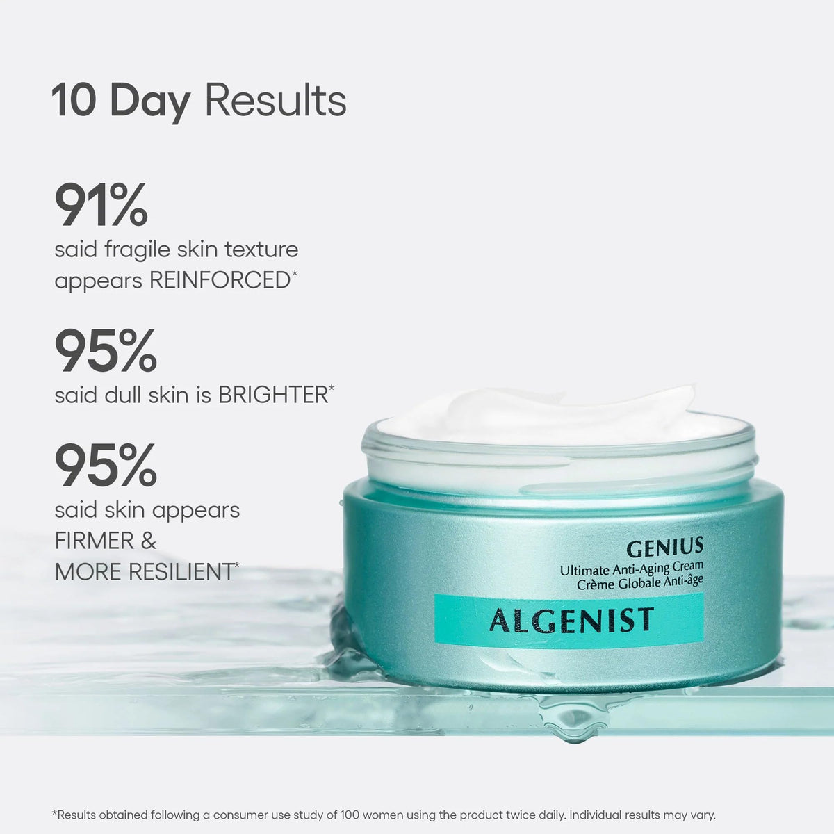 Algenist ingredients label listing Alguronic Acid for multi-sign benefits