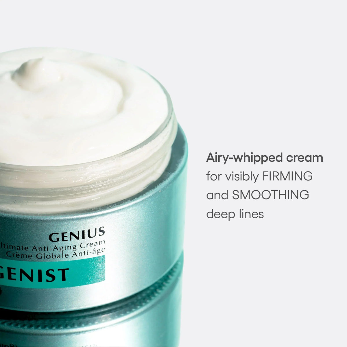 Algenist open jar revealing cream texture that hydrates and smooths