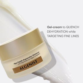 Algenist open jar texture close-up highlighting fast absorption