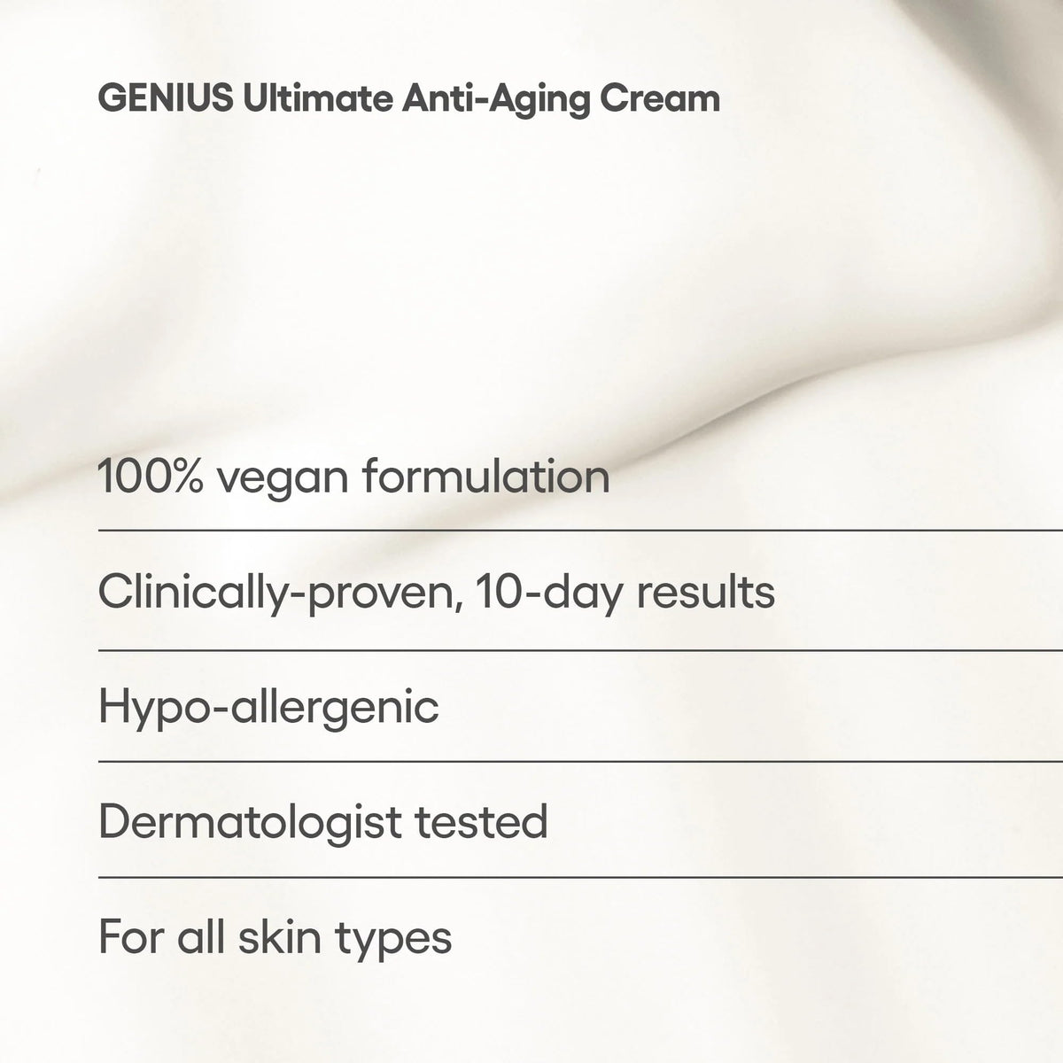 Algenist cream close-up texture highlighting nourishing microalgae oil