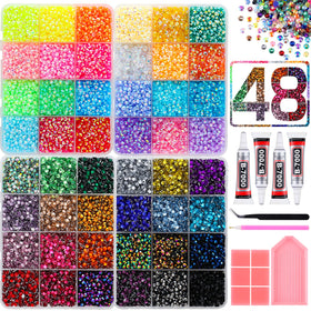 ALGLEA front packaging view showing the full rhinestone kit and tools for easy project start