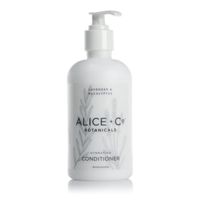 Alice + Co. front bottle view showing label and calming scent benefits