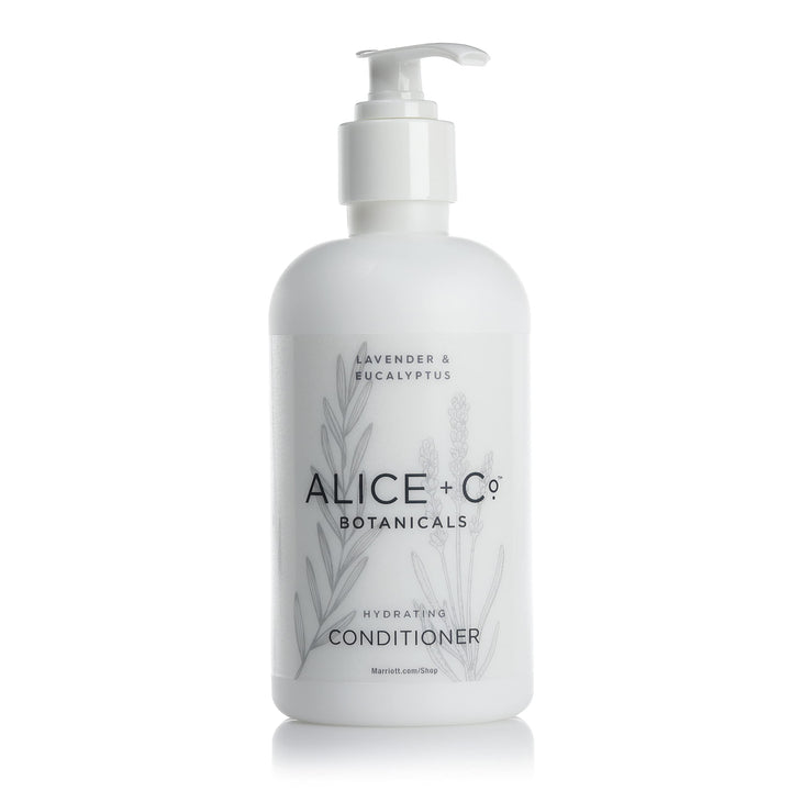 Alice + Co. front bottle view showing label and calming scent benefits