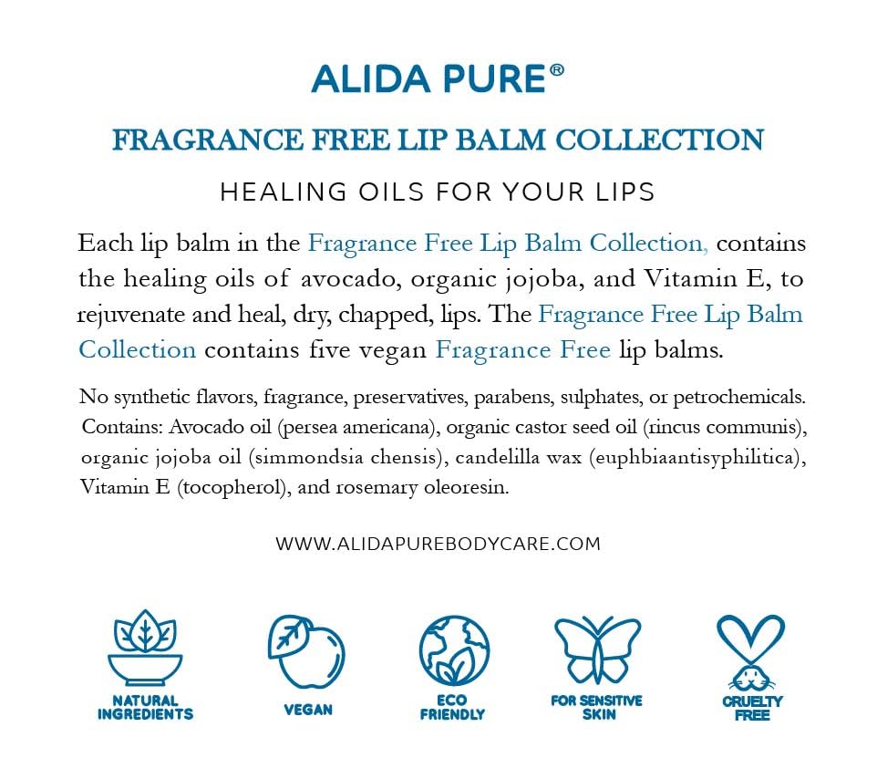 ALIDA PURE applied outdoors on lips demonstrating protection and hydration benefit