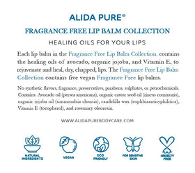 ALIDA PURE applied outdoors on lips demonstrating protection and hydration benefit