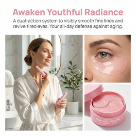 Alien Seal applying balm under-eye to visibly hydrate and reduce fine-line appearance