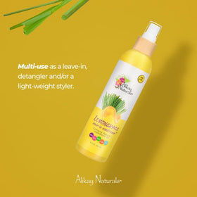 Alikay Naturals used in styling routine to add shine and reduce frizz benefit
