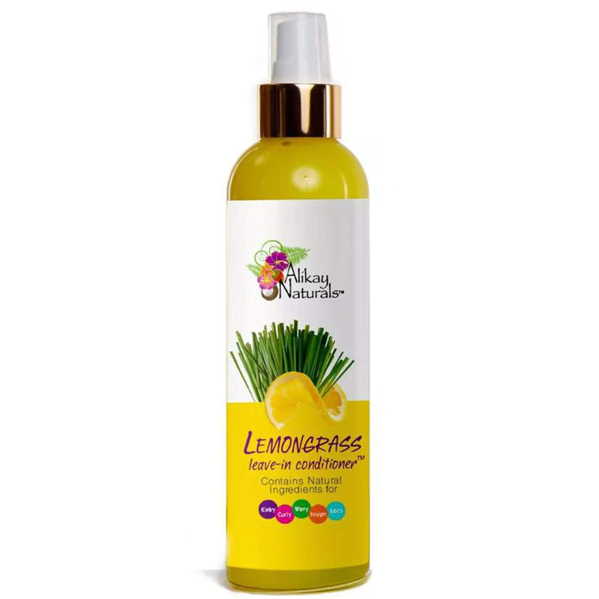 Alikay Naturals spray nozzle misting hair, demonstrating easy detangling and hydration