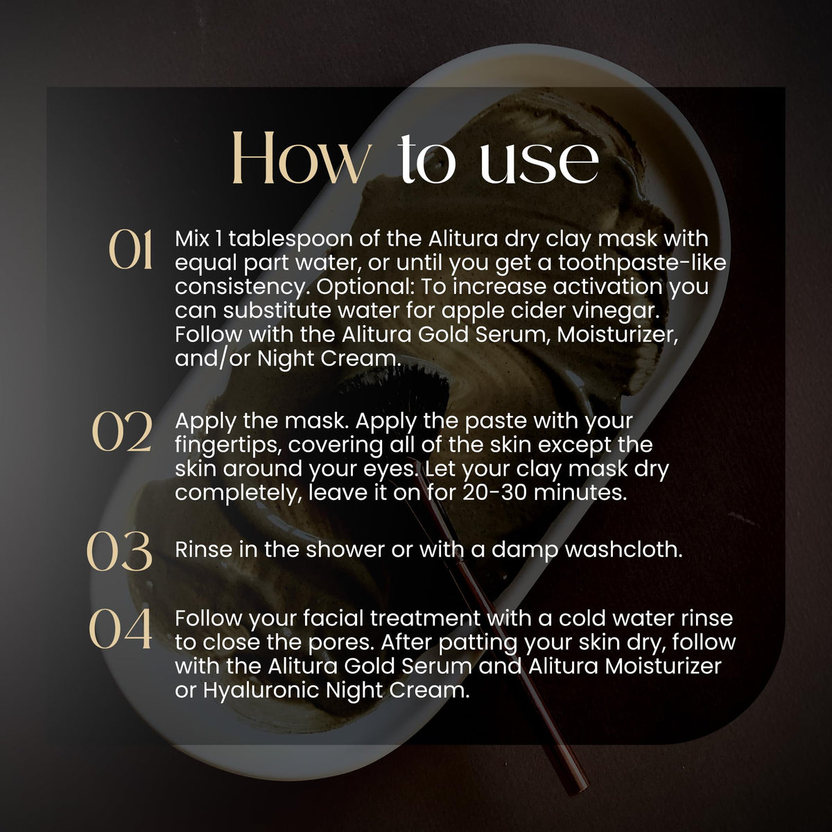 Alitura mask jar beside measuring spoon to show product quantity and scale