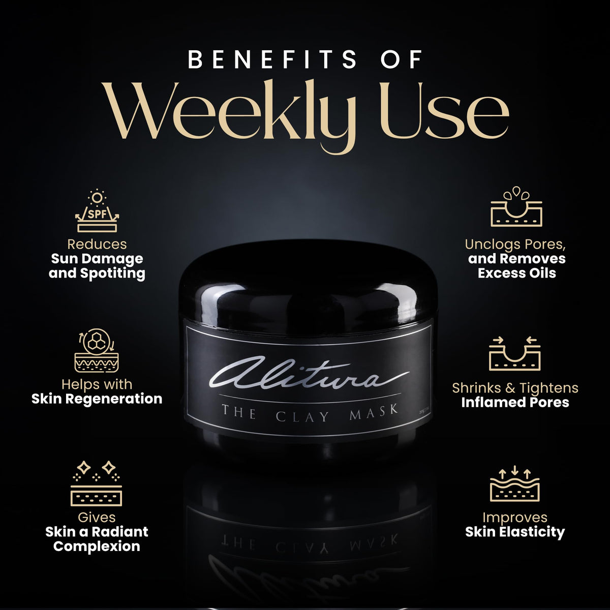 Alitura mask creamy texture close-up showing rich mineral blend and hydration