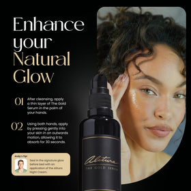 Alitura gold serum violet Miron glass bottle preserving stability benefit