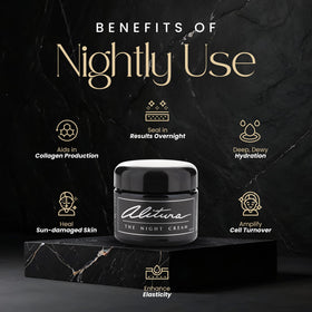 Alitura active ingredients flatlay with buriti oil and camu camu benefit nourishment