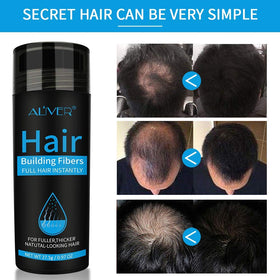 ALIVER fiber texture close-up highlighting natural-looking keratin benefit