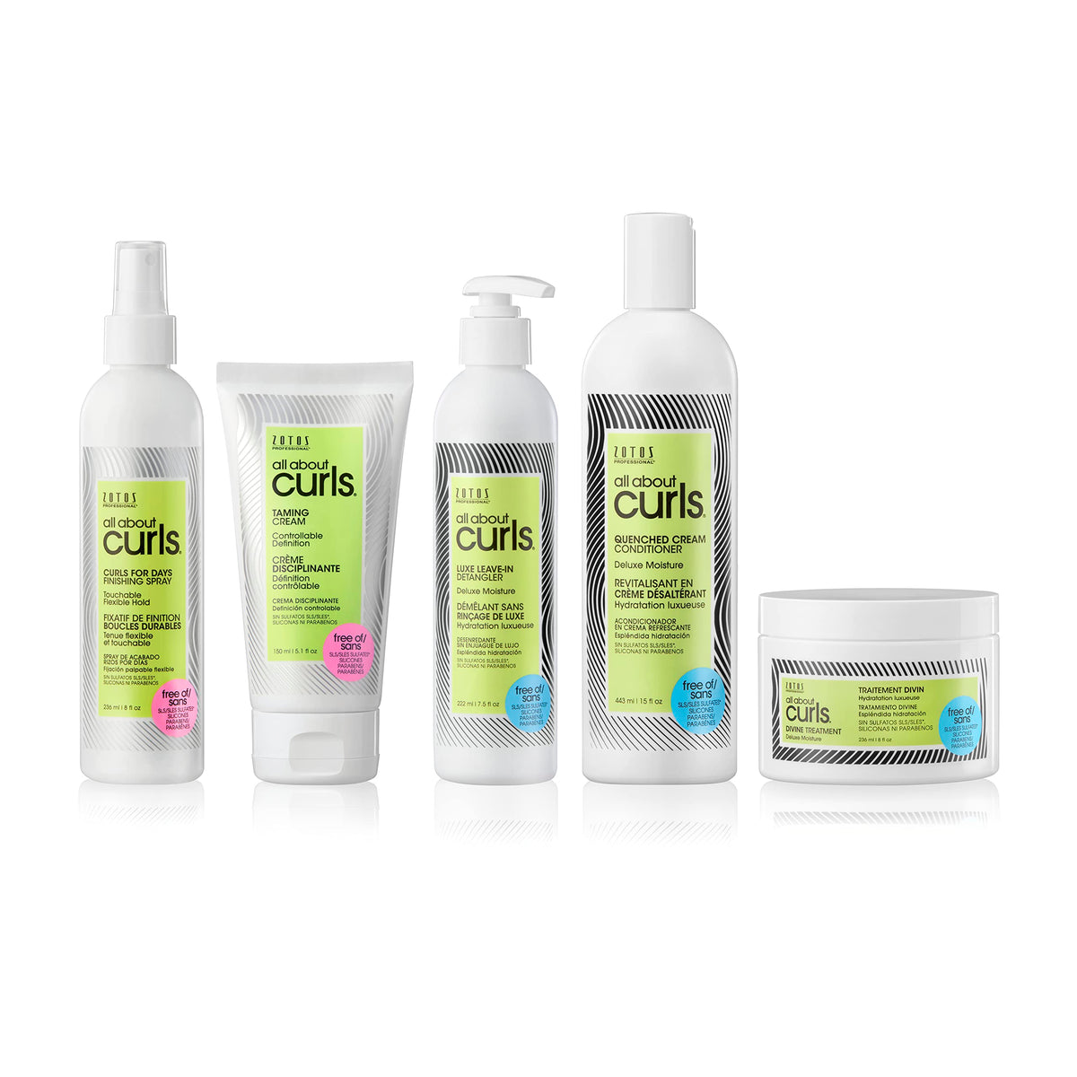 ALL ABOUT CURLS natural oils and extracts used in formula
