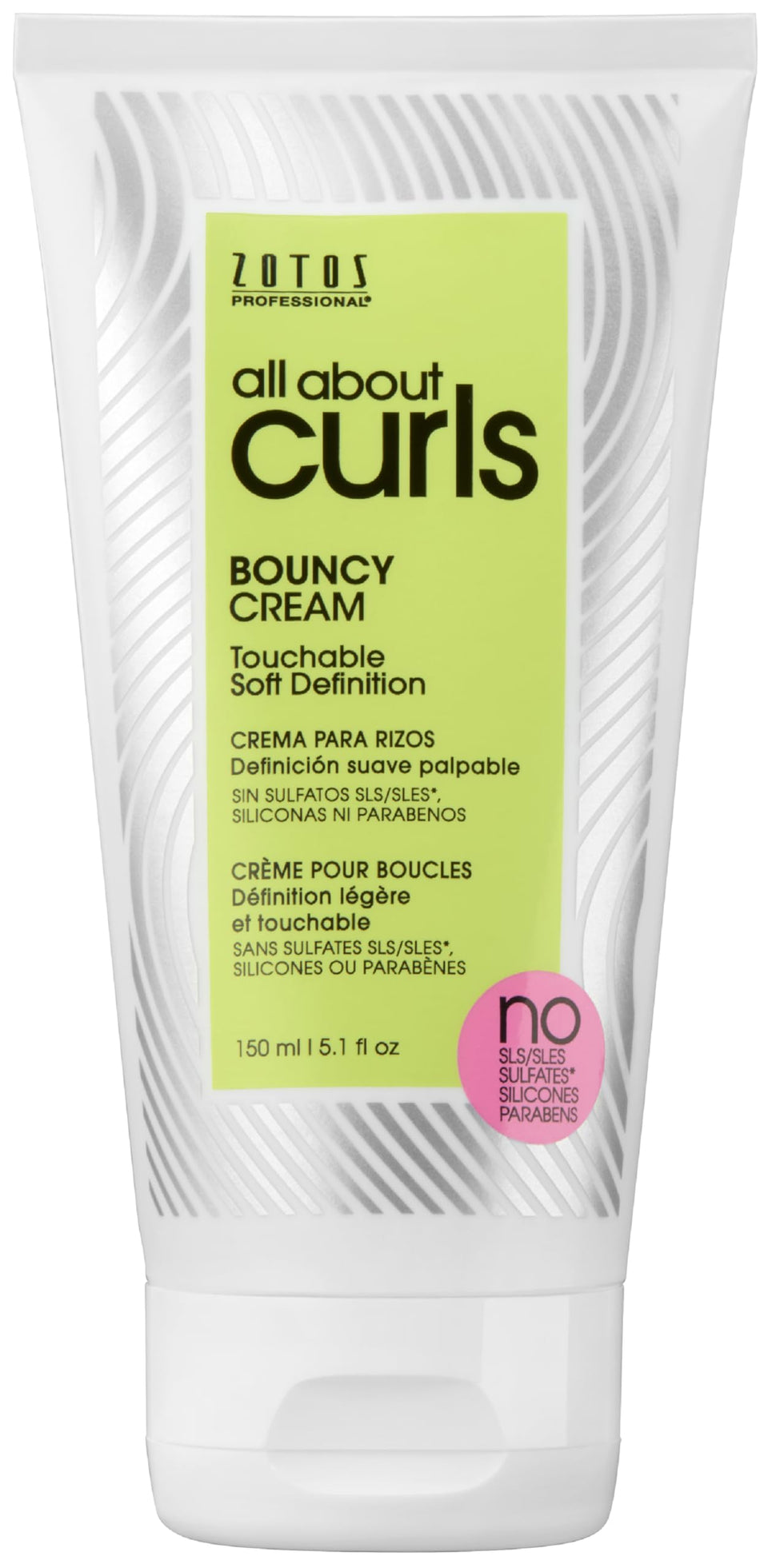ALL ABOUT CURLS front packaging showing product and benefits