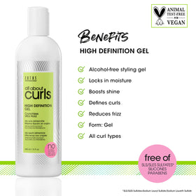 ALL ABOUT CURLS gel texture close-up revealing smooth, moisturizing consistency