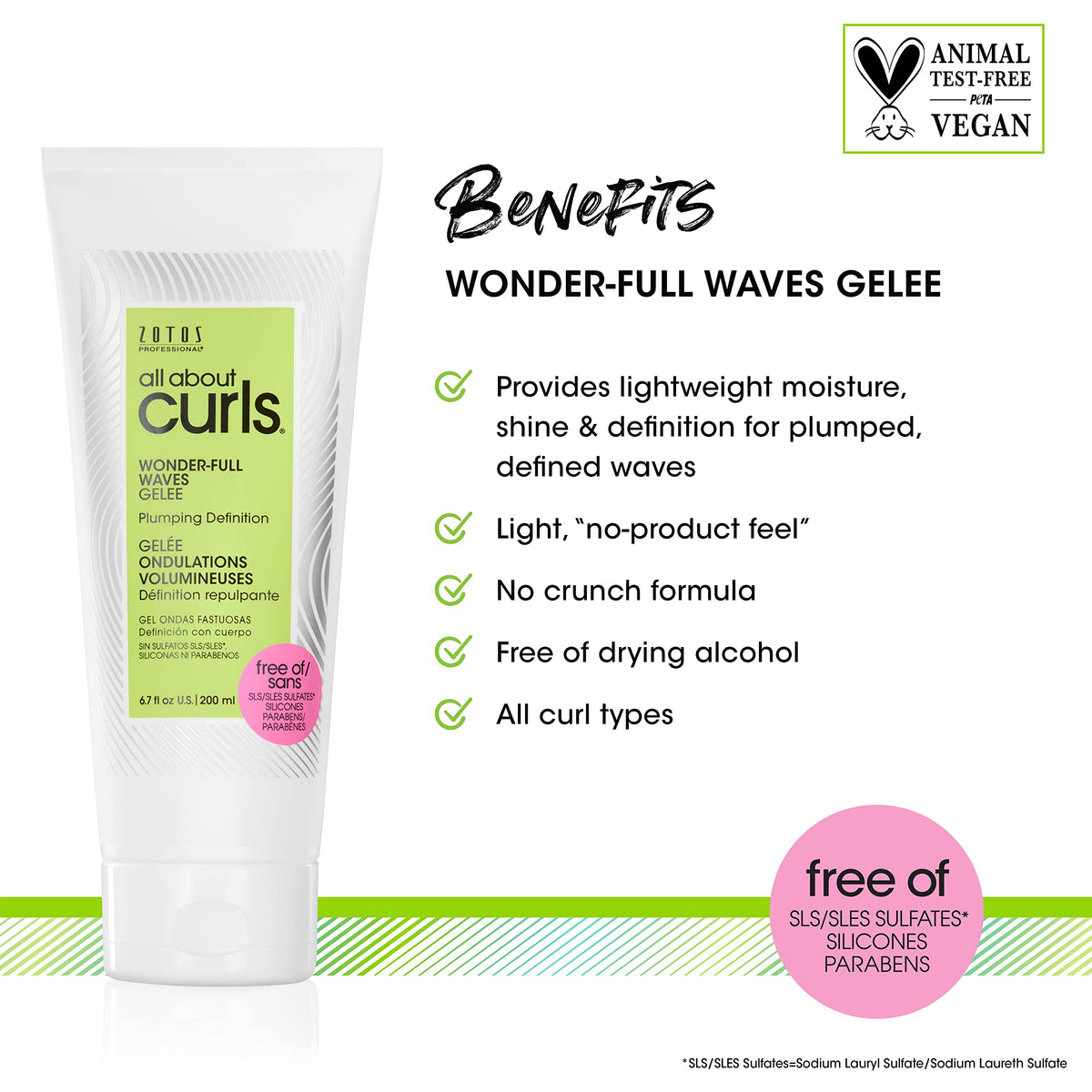 ALL ABOUT CURLS gel texture close-up illustrating lightweight consistency