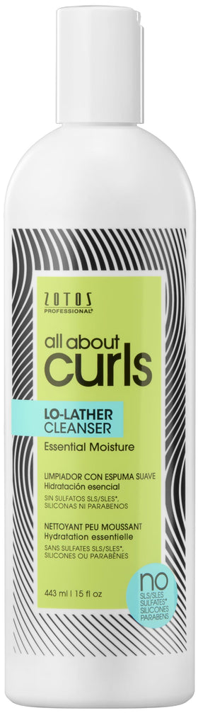 ALL ABOUT CURLS front bottle showing brand and product benefit