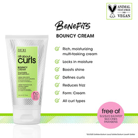 ALL ABOUT CURLS cream texture close-up highlighting smooth consistency