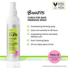 All About Curls texture close-up showing lightweight mist layering benefit